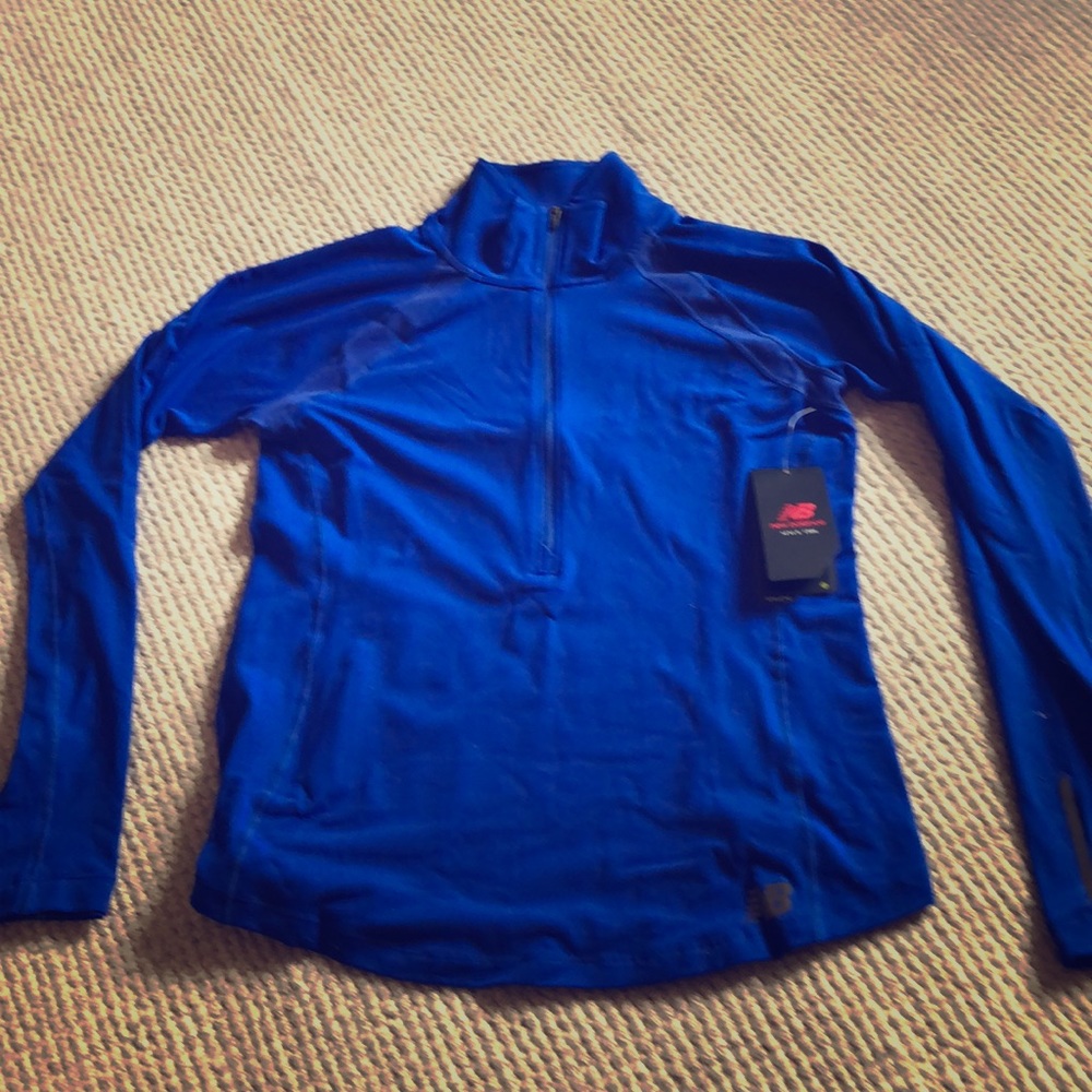 New balance running zip long sleeve sweatshirt.